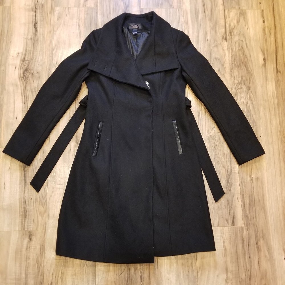 Wool blend trench coat